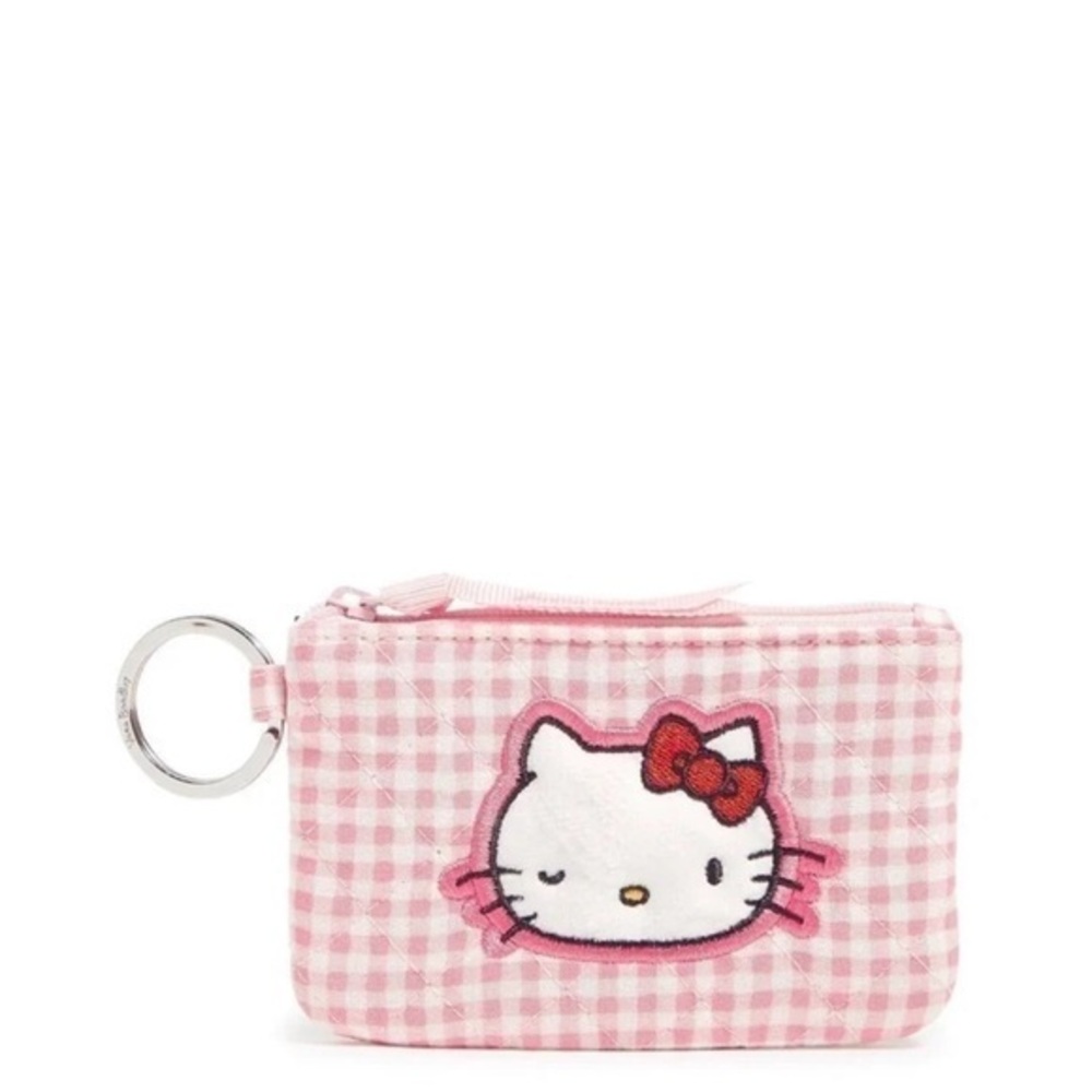 Vera Bradley : Hello Kitty Limited Edition Pink Gingham Zip ID | NWT